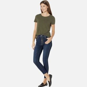 ⭐️ Kut from the Kloth Connie Fab Ab Ankle Skinny High Rise Button Fly Raw Hem 6